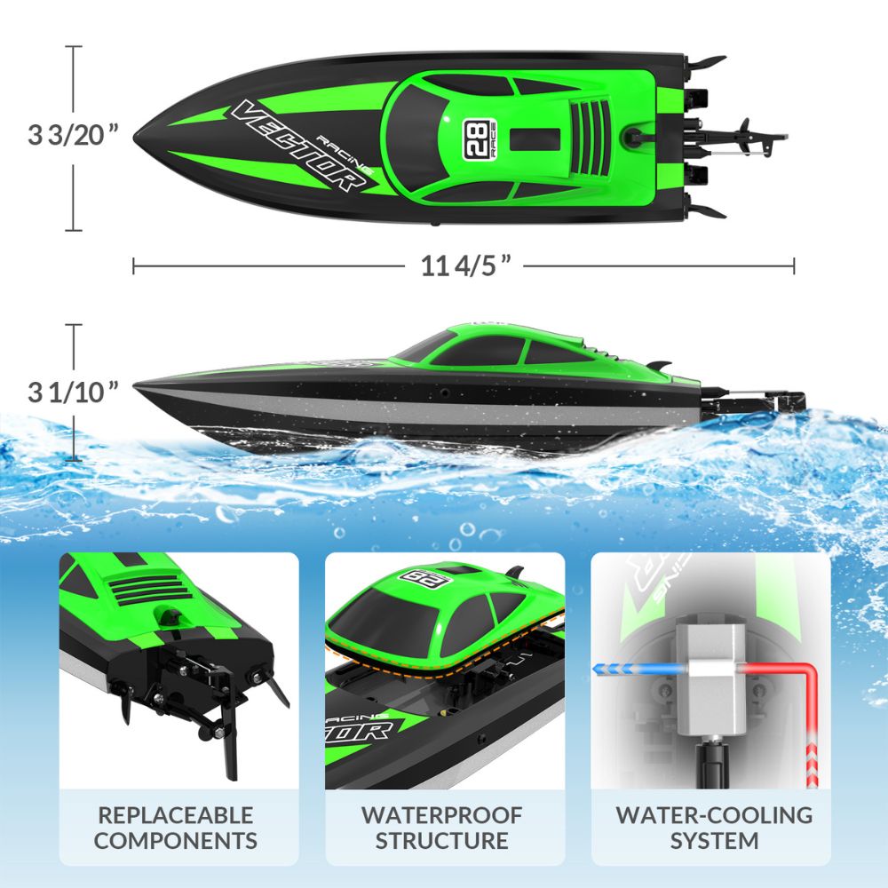 VOLANTEXRC LED RC Electric Boats