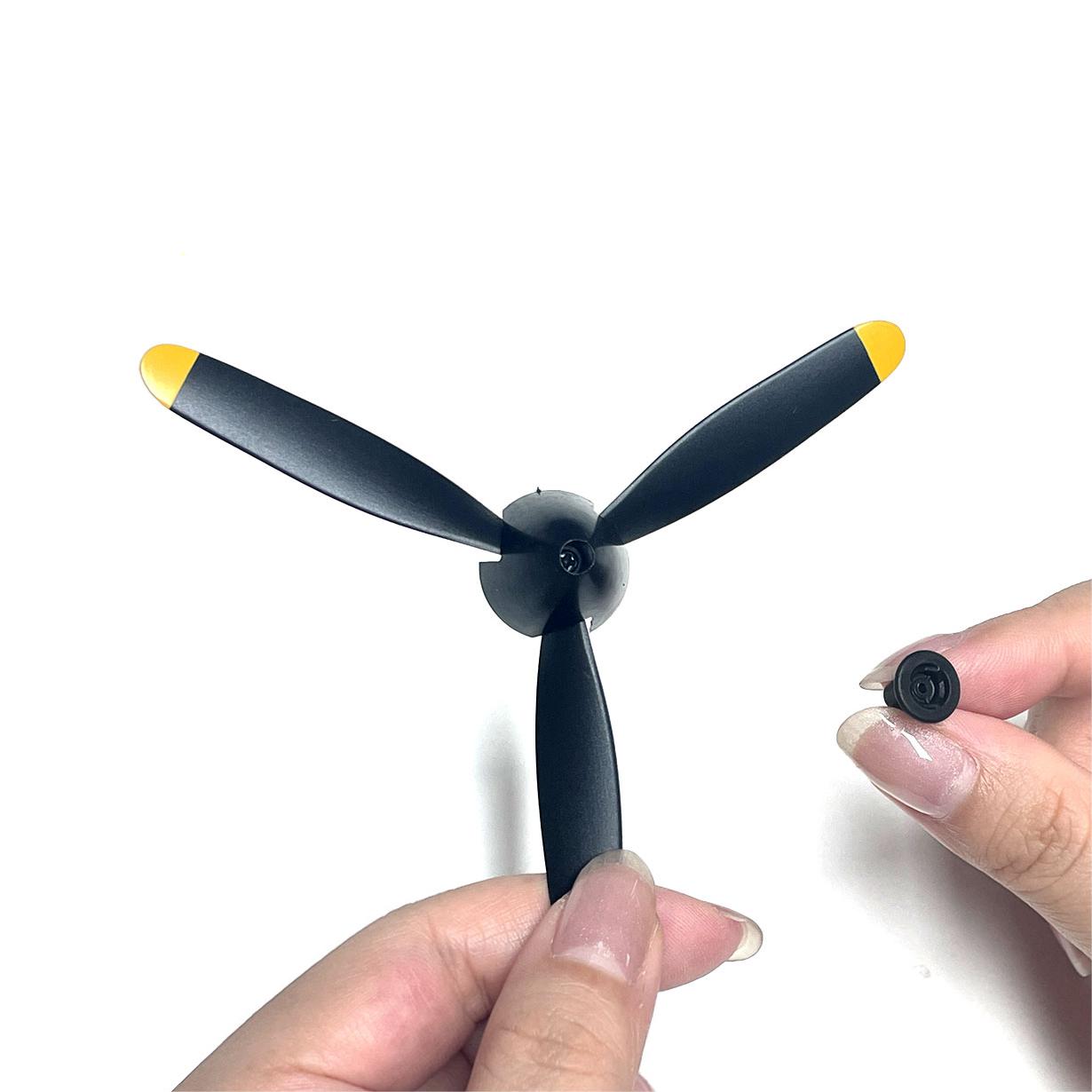 2-3-4-Blades Propeller with Propeller Savers and one Adapters for VOLANTEXRC 761-11 761-12 761-13 P40 BF109 Airplane