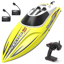 Load image into Gallery viewer, VOLANTEXRC 20MPH Yellow RC Boat