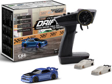 Load image into Gallery viewer, Turbo Racing 1:76 C64 Blue Drift RC Car