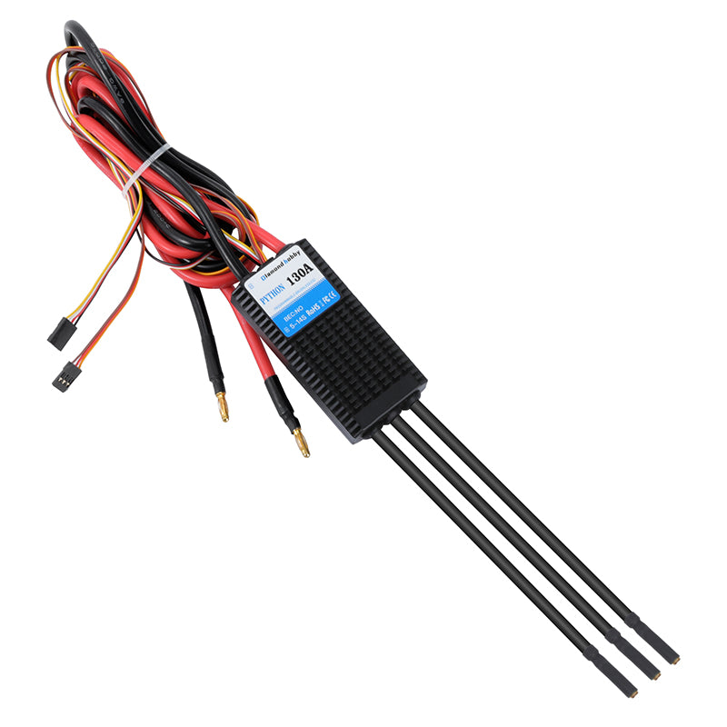 DH Water Cooled bidirectional Programmable 130A HV Brushless ESC Electronic Speed Controller RC Ship