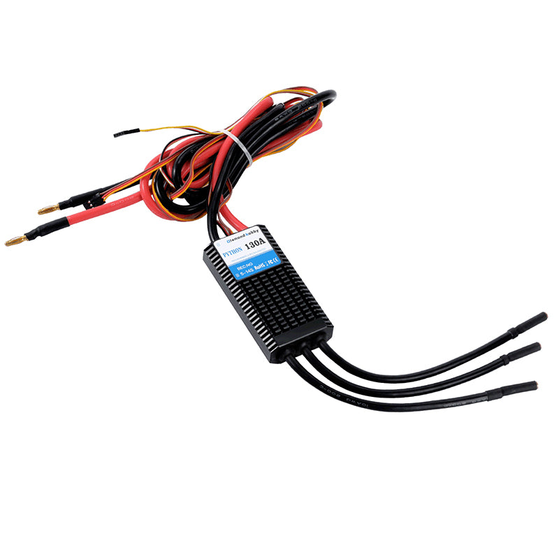 DH Water Cooled bidirectional Programmable 130A HV Brushless ESC Electronic Speed Controller RC Ship - CaptainRC
