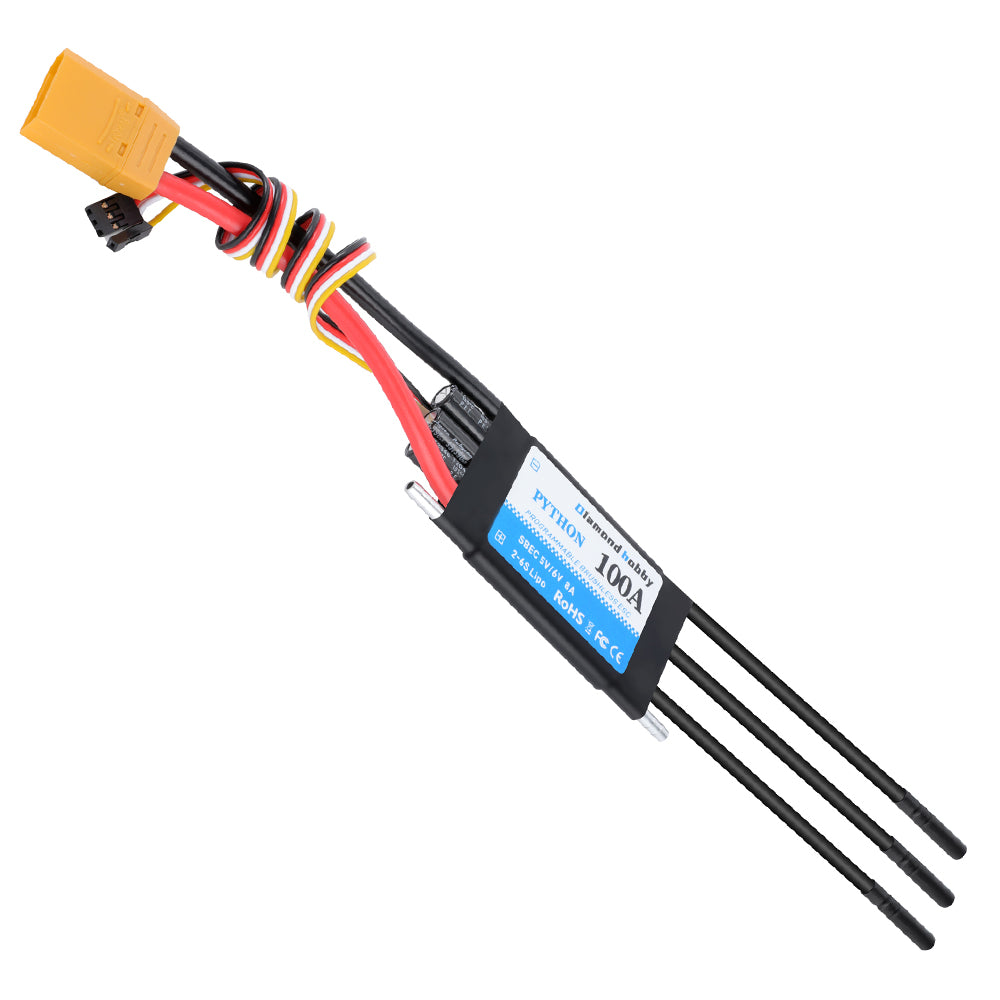 DH 100A Water Cooled bidirectional Brushless ESC Electronic Speed Cont ...