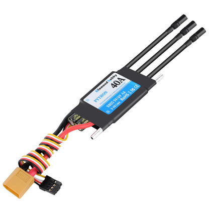 DH 40A 2-4S Waterproof Brushless ESC Electronic Speed Controller with 5.5V/4A BEC and XT60 3.5mm Banana Head Connector for Model Ship RC Boat