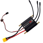 Flycolor 50A Waterproof Brushless ESC Electronic Speed Controller with 5.5V/5A BEC and XT60 3.5mm Banana Head Connector for Model Ship RC Boat - CaptainRC