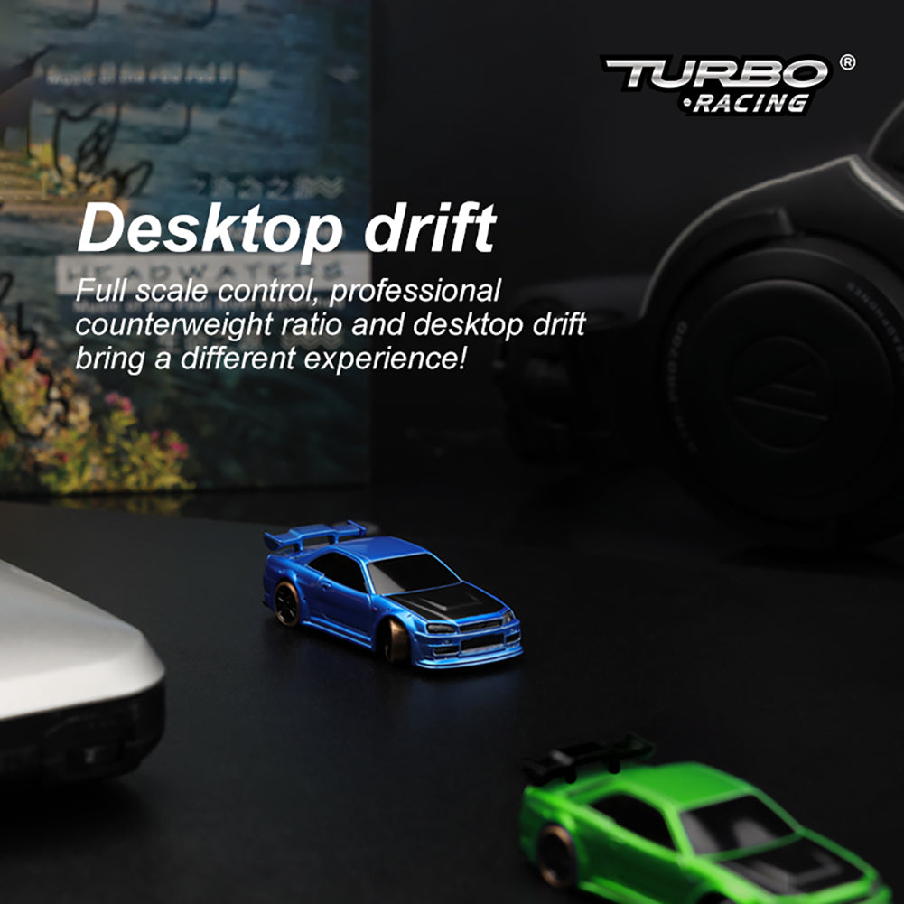 Turbo Racing C64 Green Drift RC Car