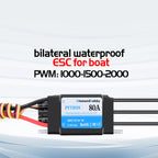 DH 80A Speed Controller Brushless ESC Support 2-6S BEC 5.5V/8A for Model Ship RC Boat - CaptainRC