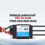 DH 60A Water-Cooled Bidirectional Waterproof Brushless ESC Electronic Governor With XT60 3.5mm Banana Joint, Suitable for Ship Model RC - CaptainRC