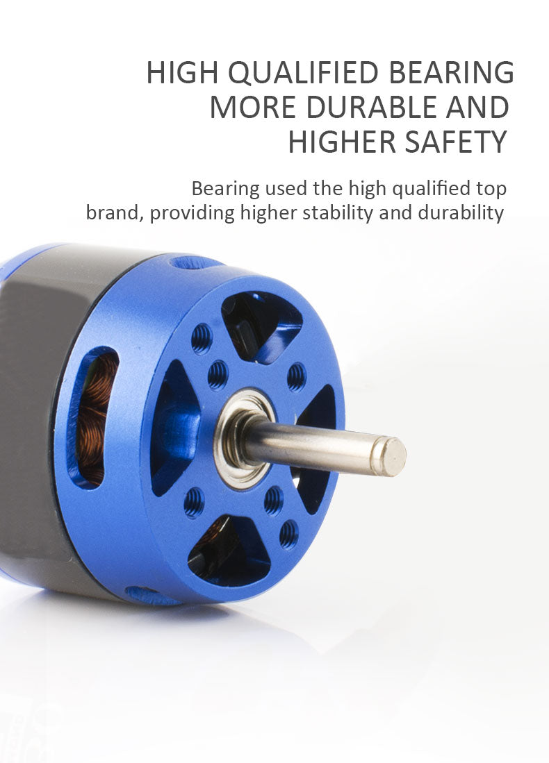 Hobbyhh Brushless Motor, 3530 1100kv Durable Metal Brushless Motor High Efficiency Compatible for DIY RC Glider Aircraft Plane and UAV - CaptainRC