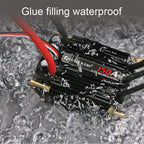 FLYCOLOR 150A ESC 2-6S Waterproof Brushless Electronic Speed Controller with 5.5V/5A BEC and XT90 6.0mm Banana Head Connector for Model Ship RC Boat - CaptainRC