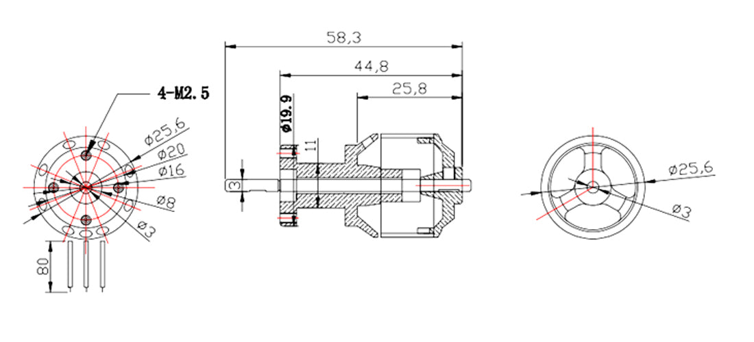 50mm EDF 4900KV 3S Thrust770g,Brushless Motor, Applicable to RC Jet Aircraft - CaptainRC