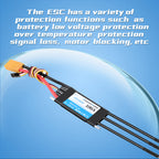DH 100A Water Cooled bidirectional Brushless ESC Electronic Speed Controller RC Ship Programmable - CaptainRC