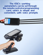 DH Water Cooled bidirectional Programmable 130A HV Brushless ESC Electronic Speed Controller RC Ship - CaptainRC