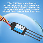 DH 60A Water-Cooled Bidirectional Waterproof Brushless ESC Electronic Governor With XT60 3.5mm Banana Joint, Suitable for Ship Model RC - CaptainRC