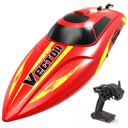 VOLANTEXRC RC Boat Remote Control Boat For Pools And Lakes 2.4Ghz 20MPH RC Boats For Kids Fast RC Racing Boat For Adults With 2 Rechargeable Batteries Toys Gifts For Boys Girls Red