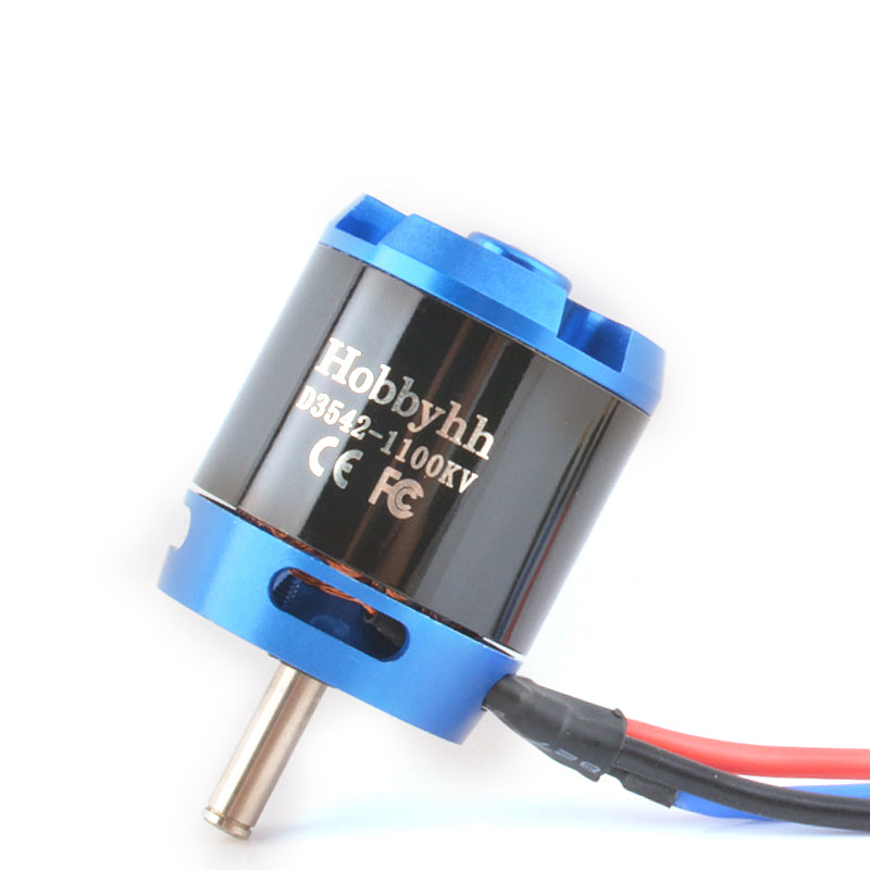 Hobbyhh D3542 1100kv RC Brushless Motor Power 650W with 3.5mm Banana Head for DIY RC Glider Aircraft Plane and UAV - CaptainRC