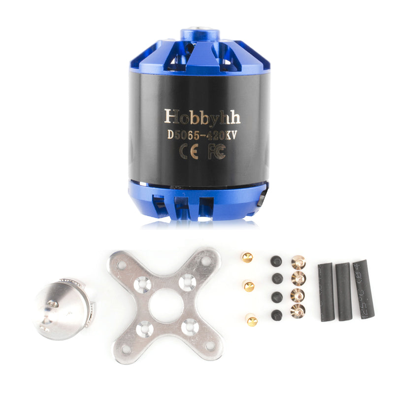 Hobbyhh 5065 400kv RC Brushless Motor Power 1500W with 4.0mm Banana Head for DIY RC Glider Aircraft Plane and UAV