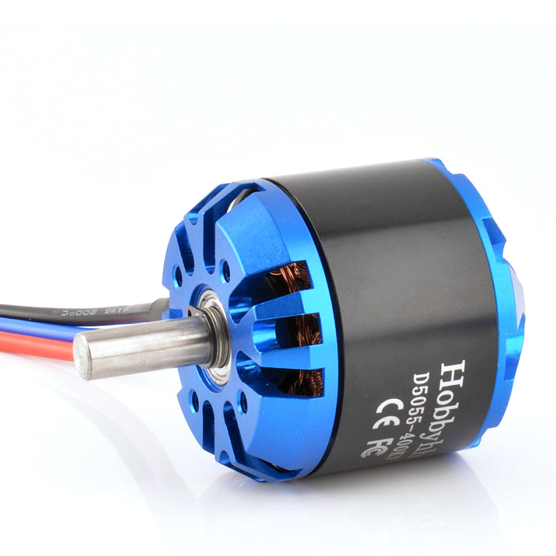 Hobbyhh RC Brushless Motor,D5055-400KV 1420W High Efficiency Motor with 4.0mm Banana Plug for RC Aircraft Plane Upgrade Parts