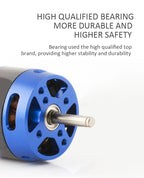 Hobbyhh Brushless Motor 3536 1100kv Power 450W with 3.5mm Banana Head for DIY RC Glider Aircraft Plane and UAV - CaptainRC