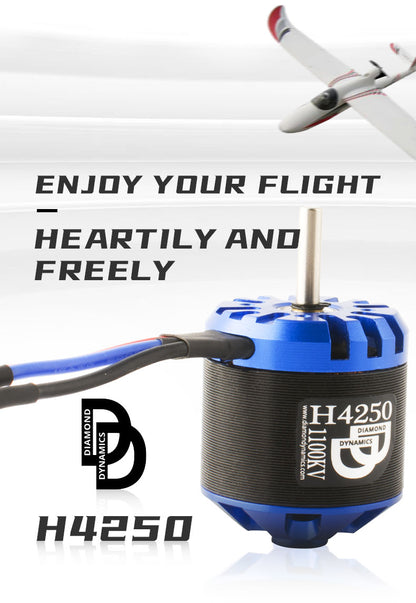 Hobbyhh Brushless Motor 4250 800kv Power 1250W with 4.0mm Banana Head for DIY RC Glider Aircraft Plane and UAV