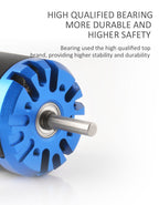 Hobbyhh Brushless Motor 4250 800kv Power 1250W with 4.0mm Banana Head for DIY RC Glider Aircraft Plane and UAV - CaptainRC